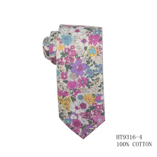 Fashion style cotton flowers best neckties for wedding