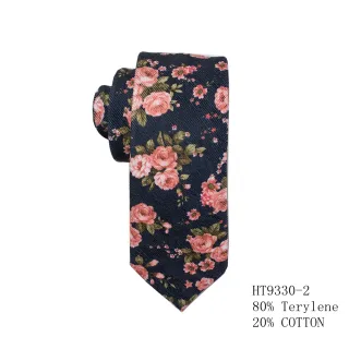Fashionable new cotton designs necktie supplier