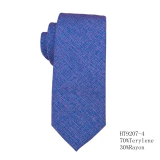 Terylene and rayon plaid stripe style tie suppliers