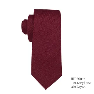 Terylene fabric plain and stripe tie designer