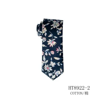 Cotton black and white floral tie wedding grooms necktie
