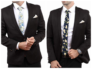 In the early autumn, men's neckties wear-[Handsome tie]