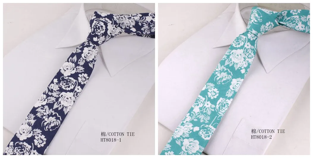 Custom casual blue and pink floral tie for wedding