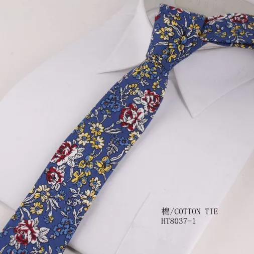 Classic black floral ties wedding and casual neckties