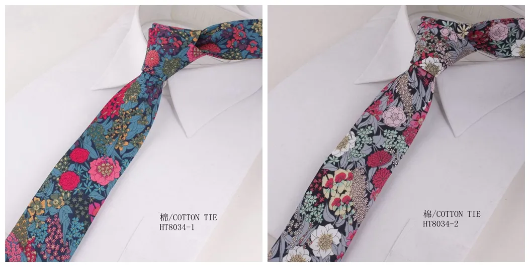 Classic black floral ties wedding and casual neckties