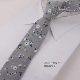 Custom bespoke cotton printed flowers wedding ties
