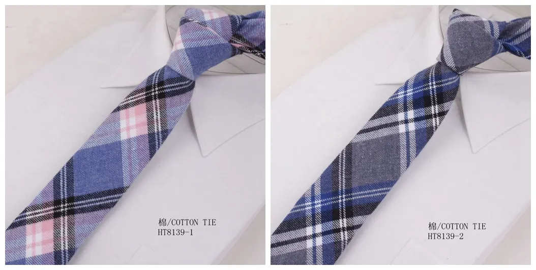 Fashion plaid soft fabric school tie manufacturers