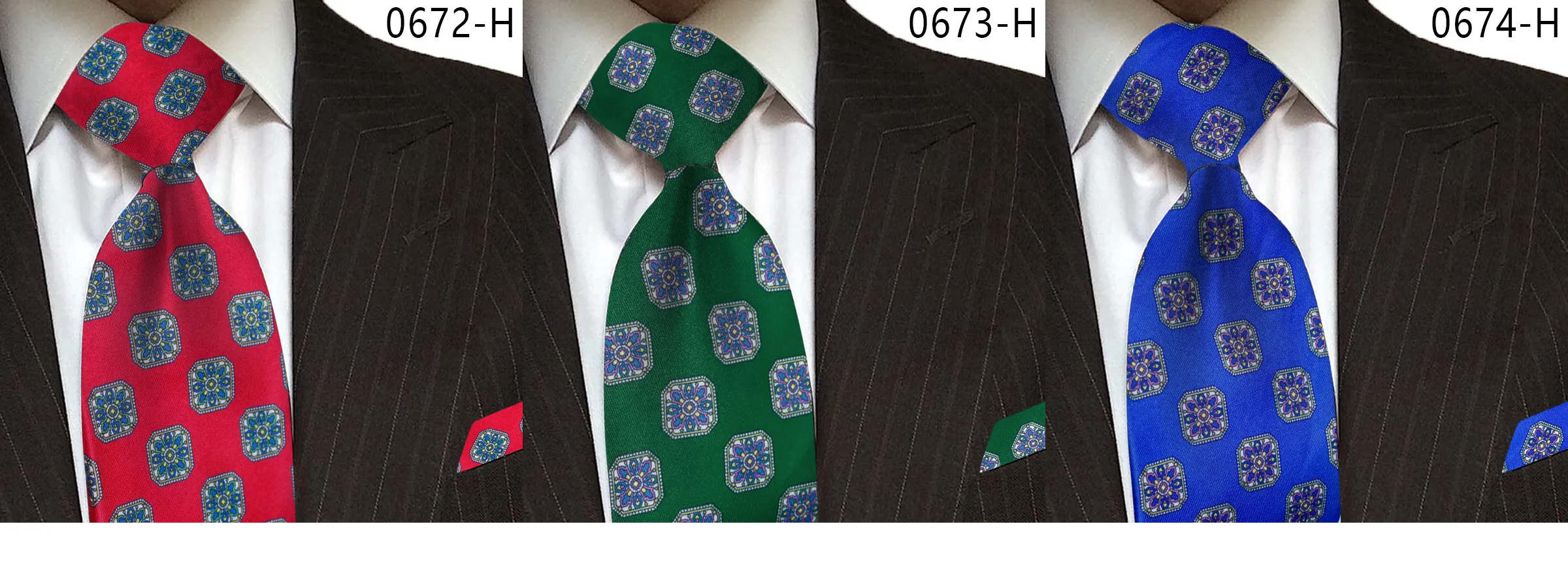 Printed wholesale tie set men necktie and pocket