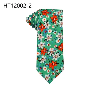 Spring new cotton flower designs slim necktie