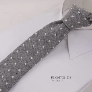 Cotton custom dots fashion tie mens