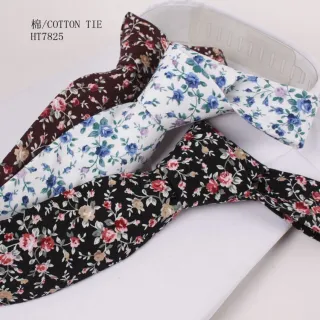 Popular various cotton black tie flowers designs