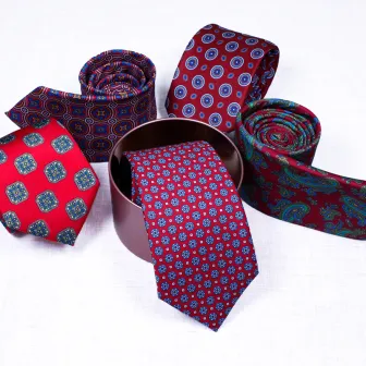 Custom mens classic designs polyester printed neckties
