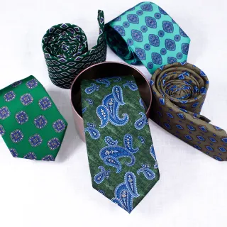 Fashion mens printed designer ties polyester luxury necktie