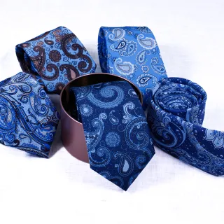 Party designs polyester printed paisley luxury mens necktie