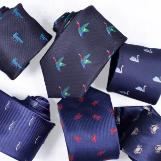 Wholesale Animal novelty design mens skinny neckties for men