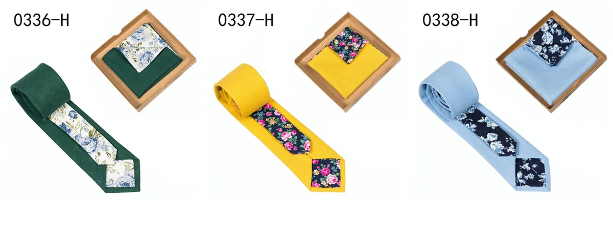 Hot sale wholesale cotton flowers neckties for wedding