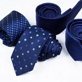 Business classic navy blue silk neckties for gentleman