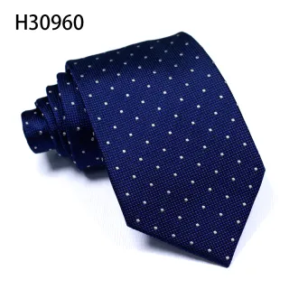 Fashion navy blue business skinny necktie wedding tie