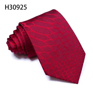 Polyester hand made business wedding party mens red necktie