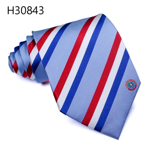 Luxury mens silk neckties flag country custom design tie