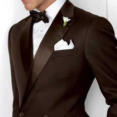 Bridegroom's bow tie matching dark dress I-[Handsome tie]