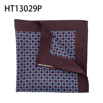 Luxury printed polyester business mens pocket square custom