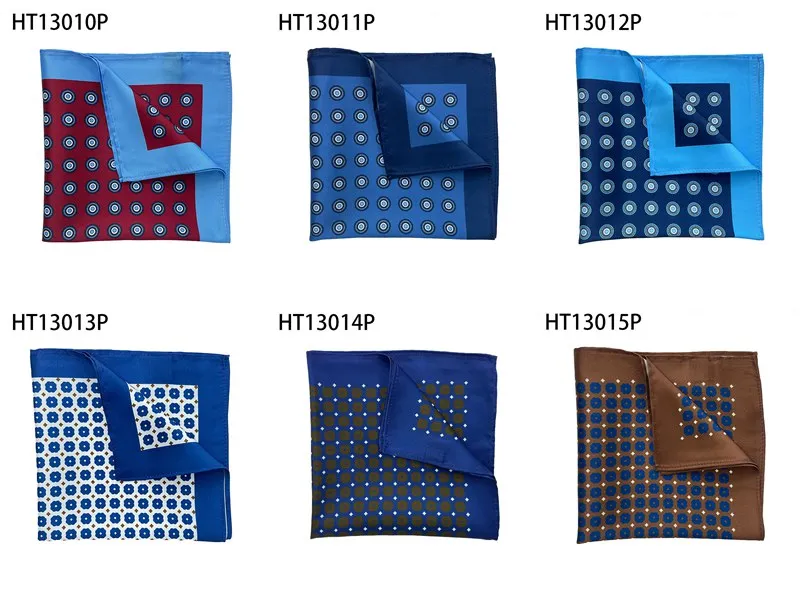 Custom designs printed business suit pocket squares online