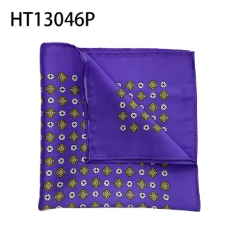 Polyester printed handkerchief pocket square luxury party