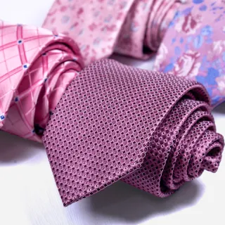 Pink polyester designs fancy ties high quality necktie
