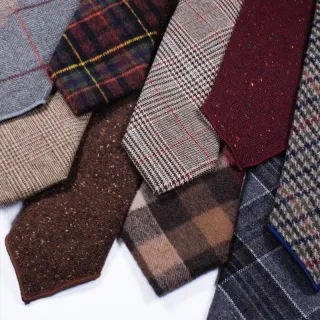 Wholesale wool skinny neckties fashion winter slim mens tie