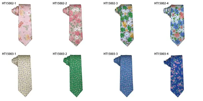 Cotton Flowers Soft Fashion Wedding Spring Summer New Designs Casual Mens Skinny Neckties Women Ties