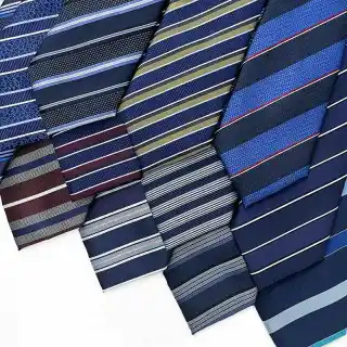 Wholesale mens business neckties stripe meeting suit tie
