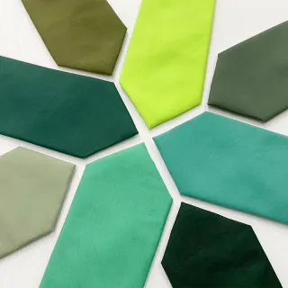 Custom cotton mens wedding green colors classic neckties party tie