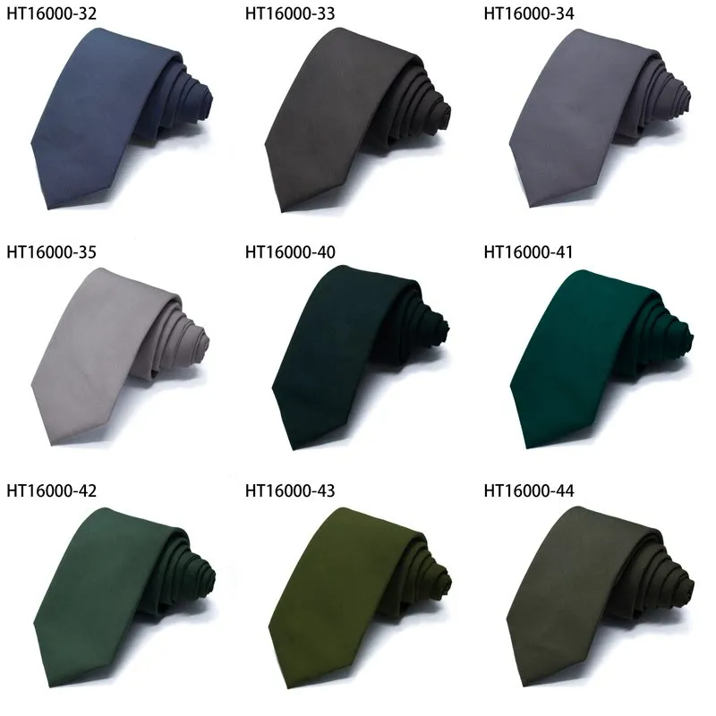 Custom cotton mens wedding green colors classic neckties party tie