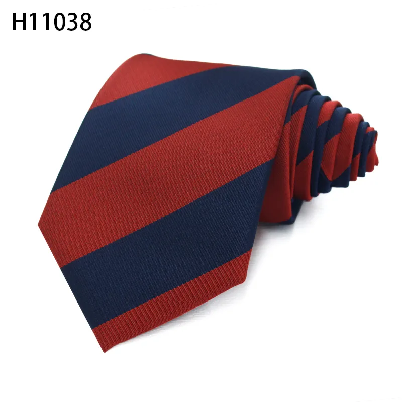 Polyester school stripe tie uniform style education neckties