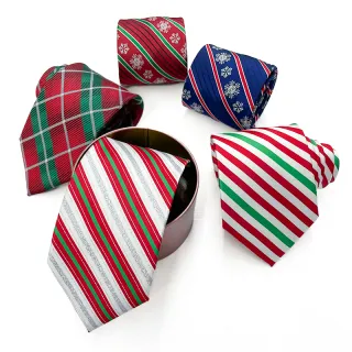 Polyester christmas men necktie custom best gift tie
