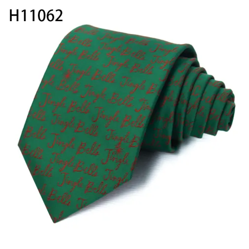 Polyester christmas men necktie custom best gift tie