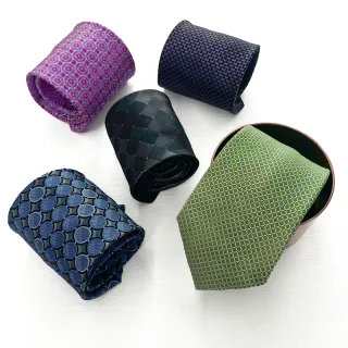 Woven Jacquard Polyester Classic Mens Necktie Fashion Skinny Ties
