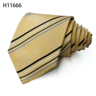Green Gold Mens Party Neckties Silk High Quality Fashion Tie