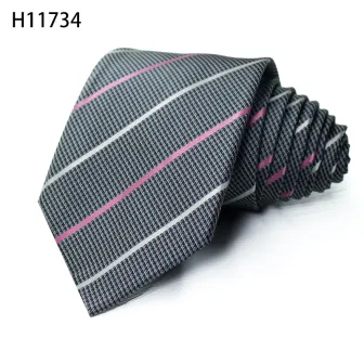 Dark stripe mens silk ties manufactory fashion necktie