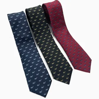 Animal Whale Polyester Mens Fashion Neckties Wholesale
