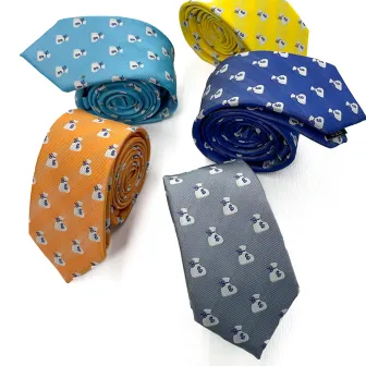 Polyester novelty skinny fashion cheap hot neckties