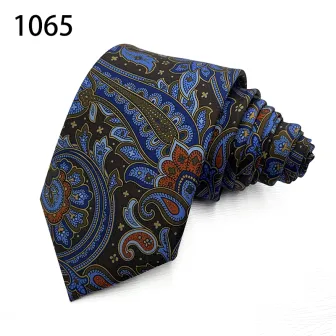 Paisley mens business polyester neckties