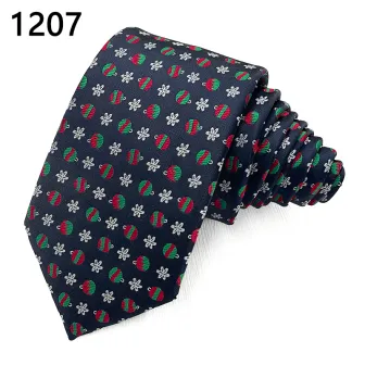 Skinny popular woven polyester Christmas gift neckties