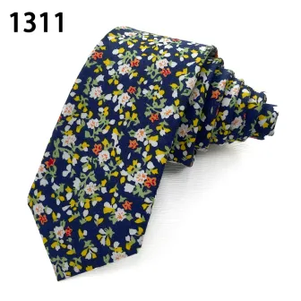 Light color spring style fashion mens neckties cotton printed designs