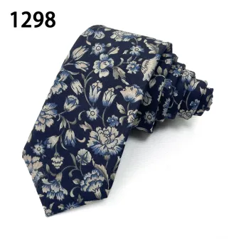 Cotton colorful wedding flower neckties skinny style for men