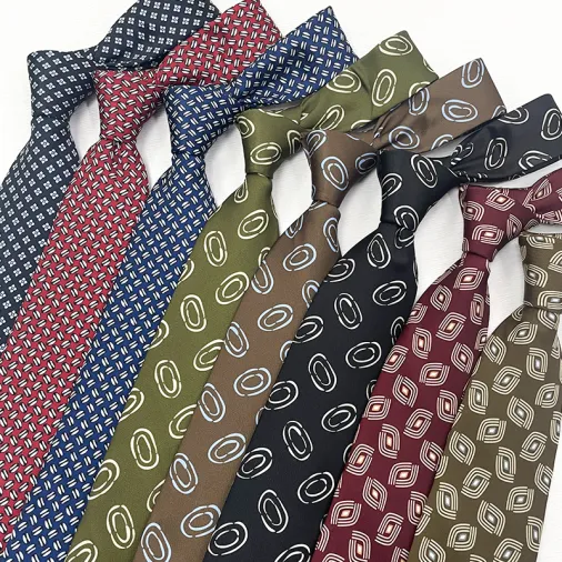 Printed skinny fashion classic tie
