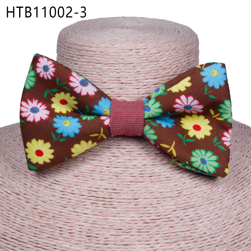 Cotton fashion mens bowties pre tied boys wedding custom bow tie