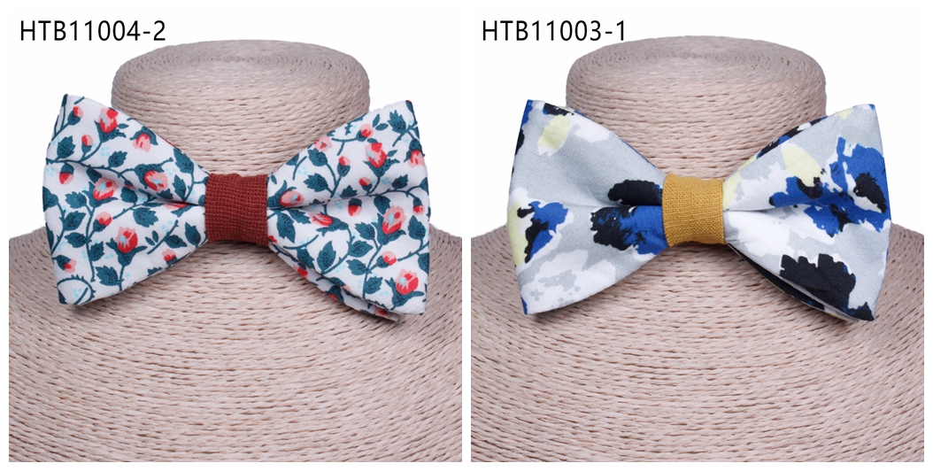 Fashion different designs unique floral bow ties for men