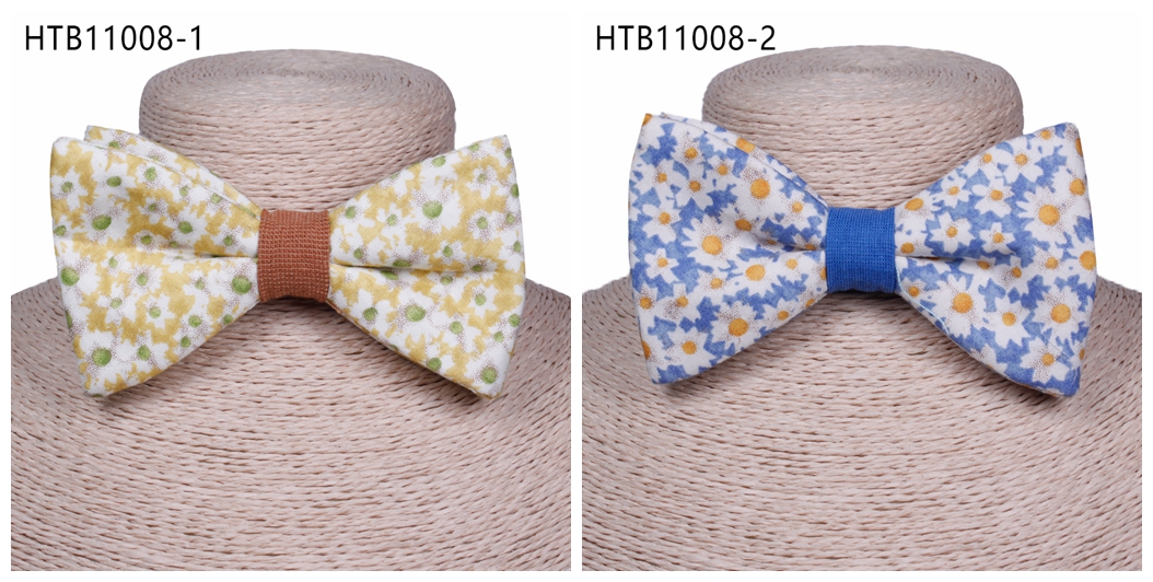 Best selling factory custom cotton floral men bow ties